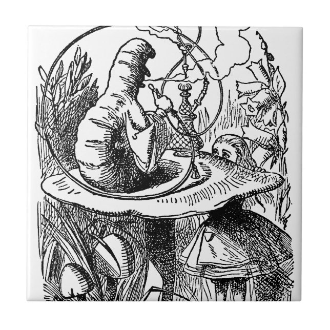 Cachimbo de água que fuma Caterpillar Alice no (Frente)