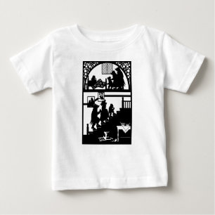 Cachinhos dourados e a camiseta do bebê de 3 Ursos