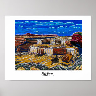 "Cachoeira Chocolate, Nação Navajo" Poster