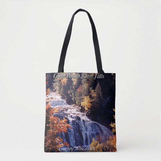 Cachoeira do Lower Potato River em bolsa tote (Frente)