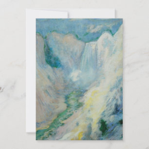 Cachoeira em Yellowstone por Twachtman, Arte Antig