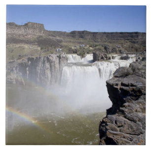 Cachoeira Shoshone no rio Snake em Twin Falls,