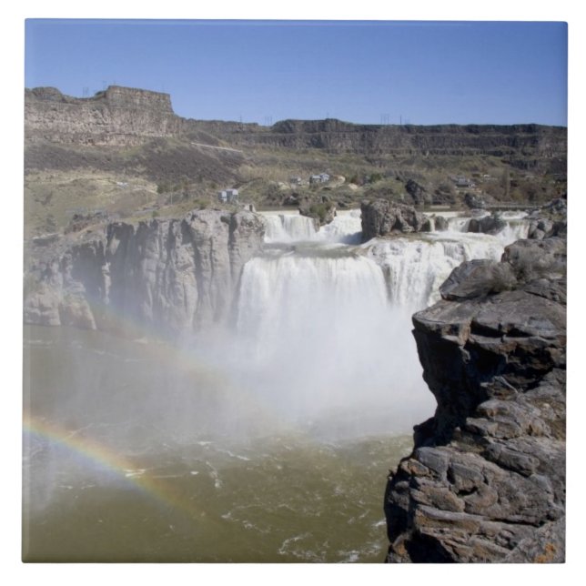 Cachoeira Shoshone no rio Snake em Twin Falls, (Frente)