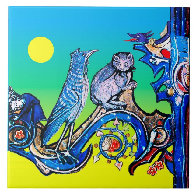 CACHORA AZUL DA NOITE ESTRANHA, PÁSSARO DE CUCKOO (Frente)