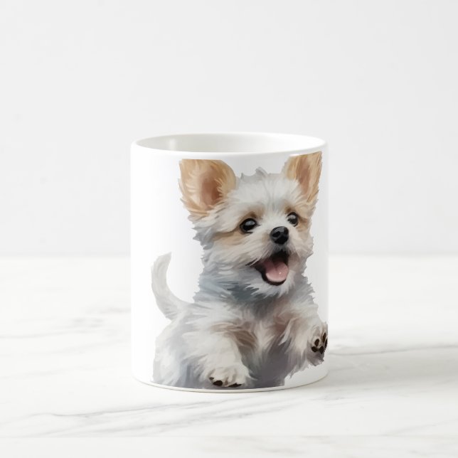 Cachorrinho Fofo para sua Caneca de Café  (Centro)