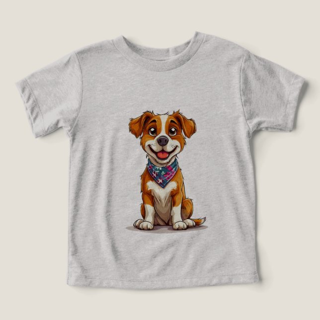 Cachorro adorável em estilo desenho animado (Design frontal)