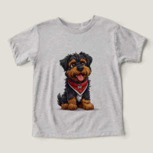 Cachorro adorável em estilo desenho animado