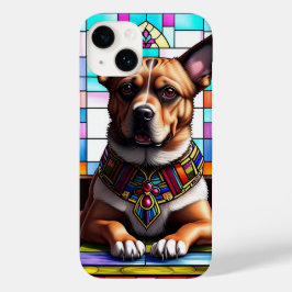 Cachorro Adornado com Colar Colorido