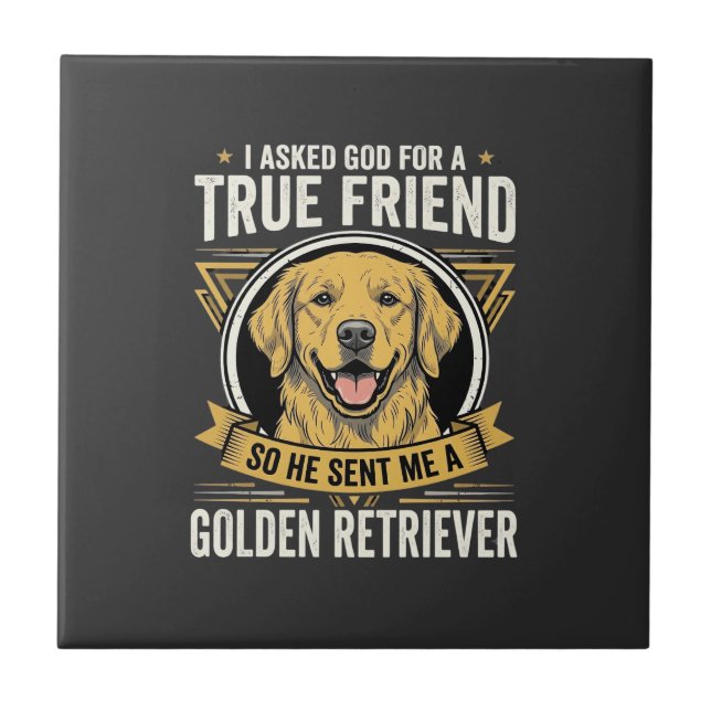Cachorro Amigo Verdadeiro Retriever Dourado (Frente)