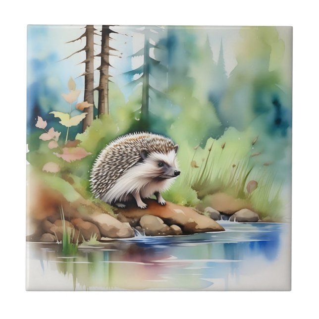 Cachorro Aquarela de Hedgehog (Frente)