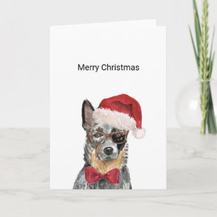 Cachorro Australiano, Cartão de Natal Azul Heeler
