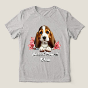  Cachorro Basset Hound Com Flores 