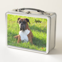 Cachorro Boxer - Caixa de almoço Personalizada de 
