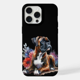 Cachorro Boxer em Flor Cachorro Boxer & Flores