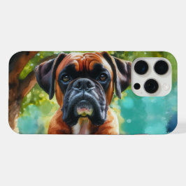 Cachorro Boxer no Parque – Arte em Estilo Aquarela