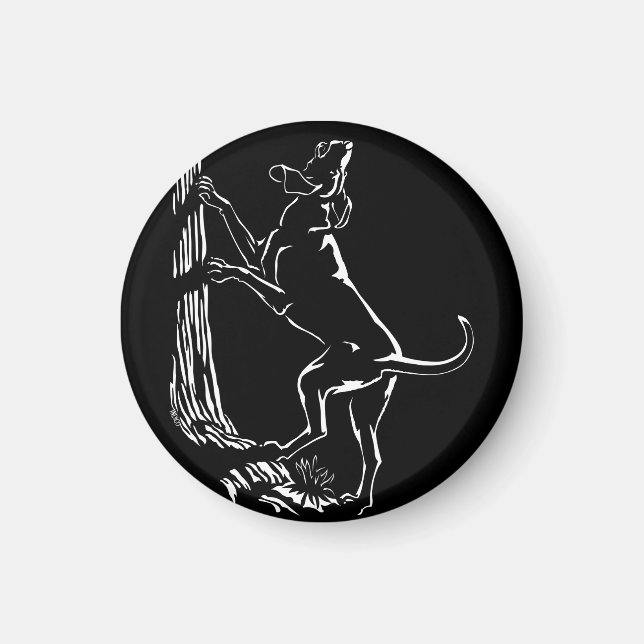 Cachorro Cachorro Cachorro Caça Imã de geladeira D (Frente)