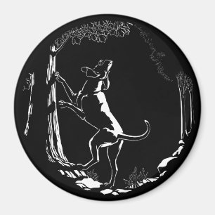 Cachorro Cachorro Cachorro Caça Imã de geladeira D