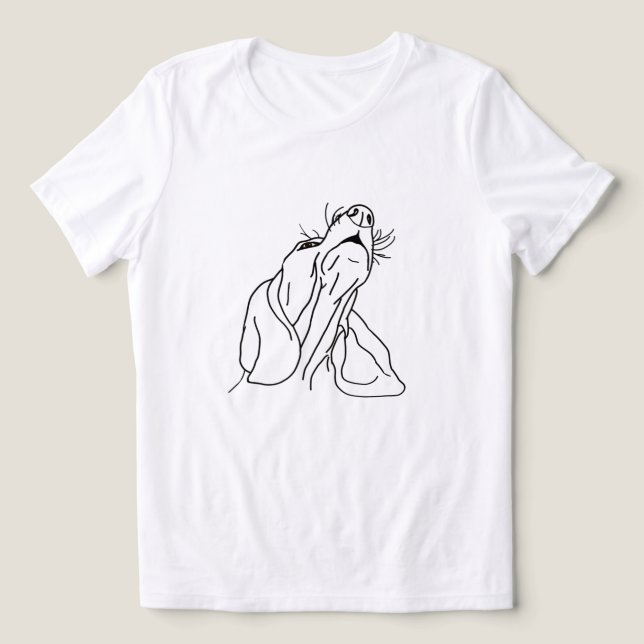 Cachorro Cachorro Cachorro Cachorro Hound Howling (Design frontal)