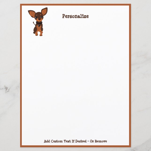 Cachorro Cachorro Cachorro Chinhuahua Personalizad (Frente)