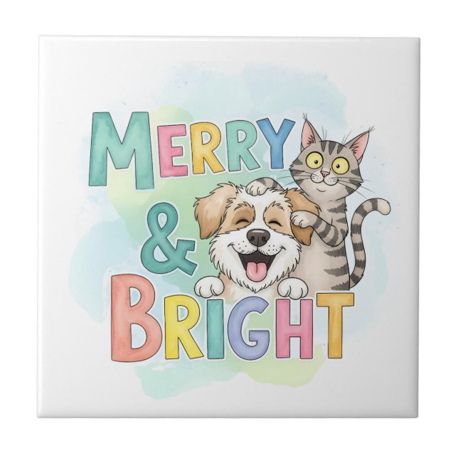 Cachorro Cachorro e Feliz de Gato e Brilho (Frente)