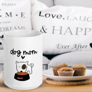 Cachorro Cachorro Mamãe faz caneca com cafeteira