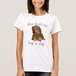 Cachorro Camiseta das Mulheres Abrindo um Cachorro