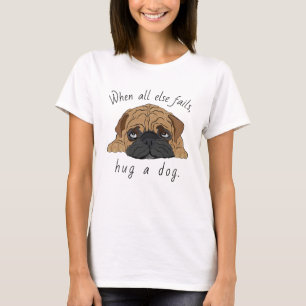 Cachorro Camiseta das Mulheres Abrindo um Cachorro