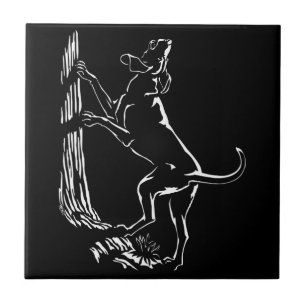 Cachorro Cão Cachorro Caça Cerâmica Azulejo Dec