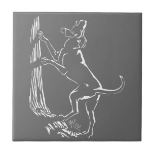 Cachorro Cão Cachorro Caça Cerâmica Azulejo Decor