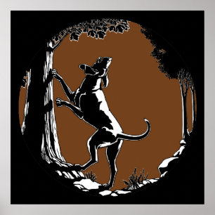 Cachorro-Cão Poster de Caça-Cachorro-Impressões