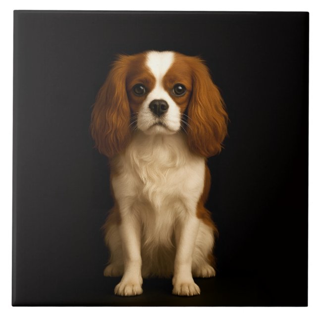 Cachorro Cavalier Spaniel Preto 4 Luxo com Doçura (Frente)