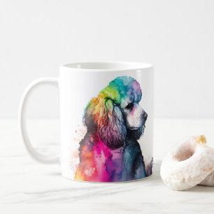 Cachorro Colorido Cachorro Pet Coffee Mug, Xícara