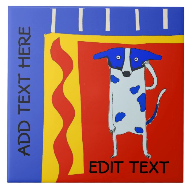 Cachorro cômico, editar texto (Frente)