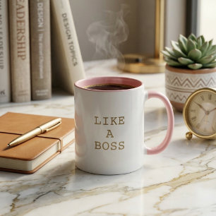 Cachorro Como um Chefe Citação Caneca de Café Tom 