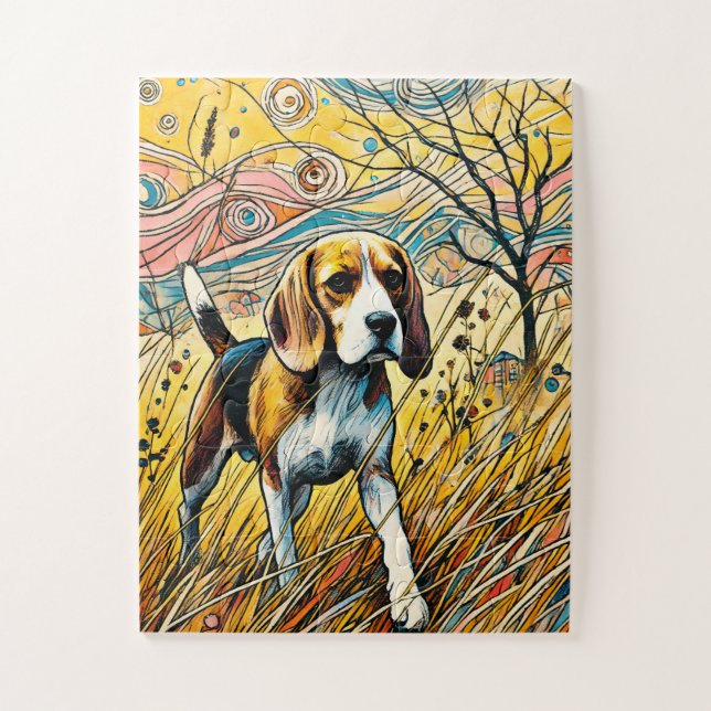 Cachorro Cortado 30 Crianças-Peça Quebra-cabeça (Vertical)