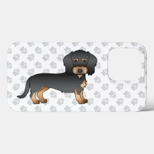 Cachorro Dachshund de Cabelo Fio Preto e Castanho