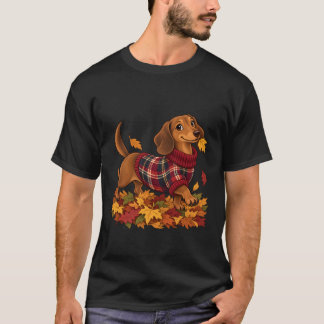 Cachorro Dachshund Fofo Vestindo Suéter Xadrez de 
