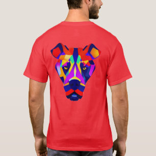 cachorro de Alexandre homens vermelha camisa viva 
