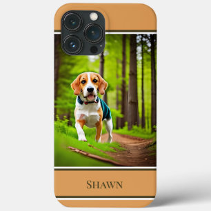 Cachorro de Beagle em Woods Rustic