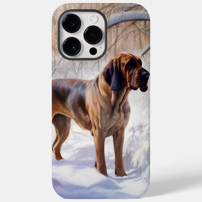 Cachorro de Caça Deixe Nevar Natal (Verso)