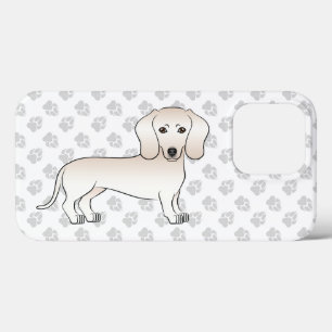 Cachorro De Cartoon Casaco Suave De Creme Com Pinç