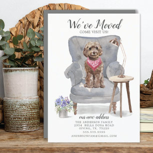 Cachorro de Cockapoo Castanho   Anúncio de mudança