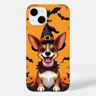 Cachorro de Desenho Adorável Vestido de Bruxa