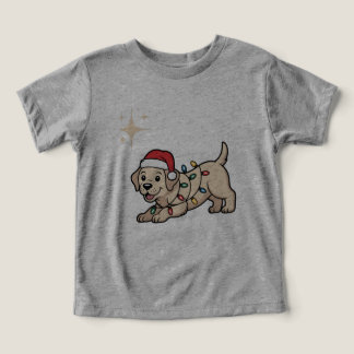 Cachorro de Desenho Animado Com Chapéu de Natal