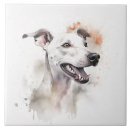 Cachorro de Greyhound Italiano Pet, Aquarela