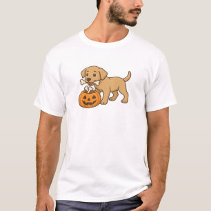 Cachorro de Halloween com Ossos e Camiseta Clássic