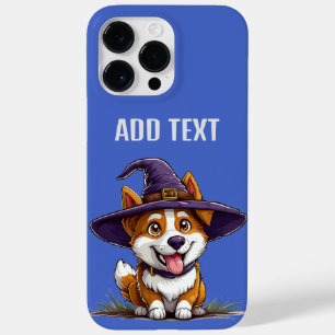 Cachorro de Halloween Vestindo um Chapéu de Bruxa