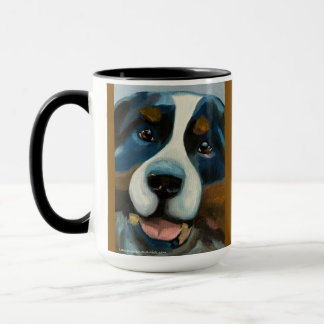 Cachorro de Montanha Bernês | Caneca de Duas Cores