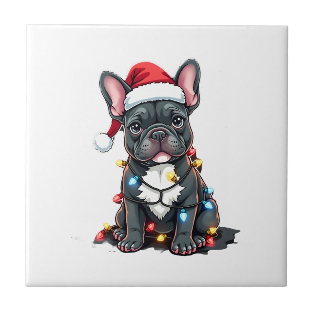 Cachorro de Natal Bulldog Francês Natal Frenchie 3 (Frente)