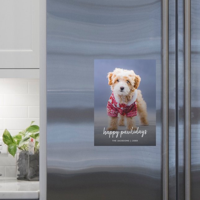 Cachorro de Natal Feliz Pawlidays Magnéticos (Criador carregado)